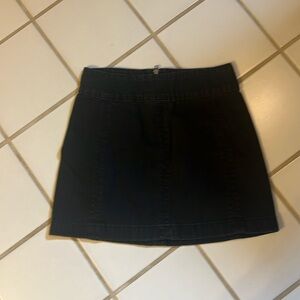 Free People Jean black mini skirt size 0 EUC